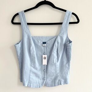 Light Blue Sleeveless Top